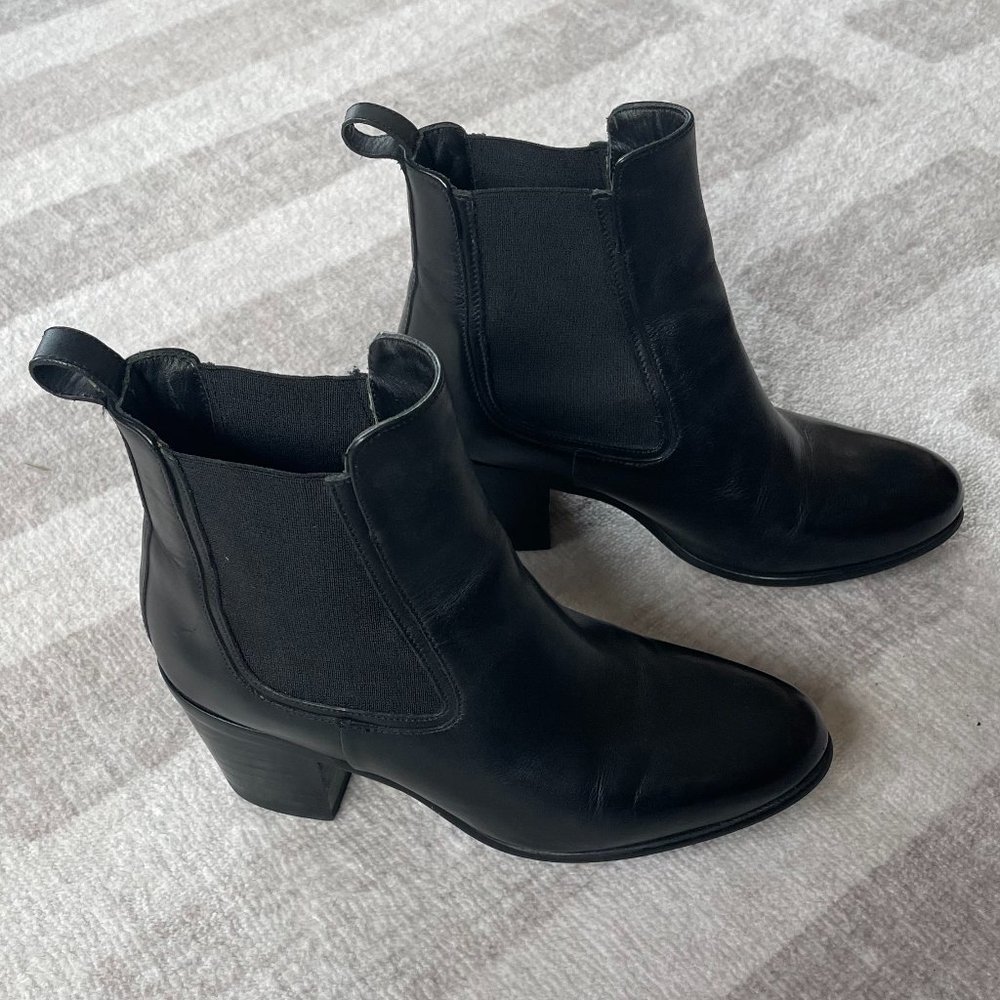 Thursday Black Chelsea Boots | Size 8